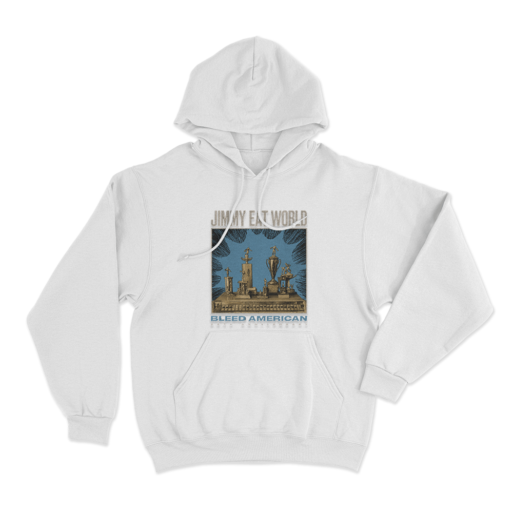 Bleed American 25th Anniversary Unisex Hoodie White Bleed American 25th Anniversary Unisex Hoodie White