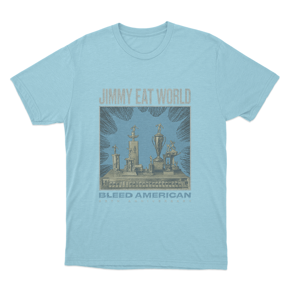 Bleed American 25th Anniversary Unisex T Shirt Sky Blue Bleed American 25th Anniversary Unisex T Shirt Sky Blue
