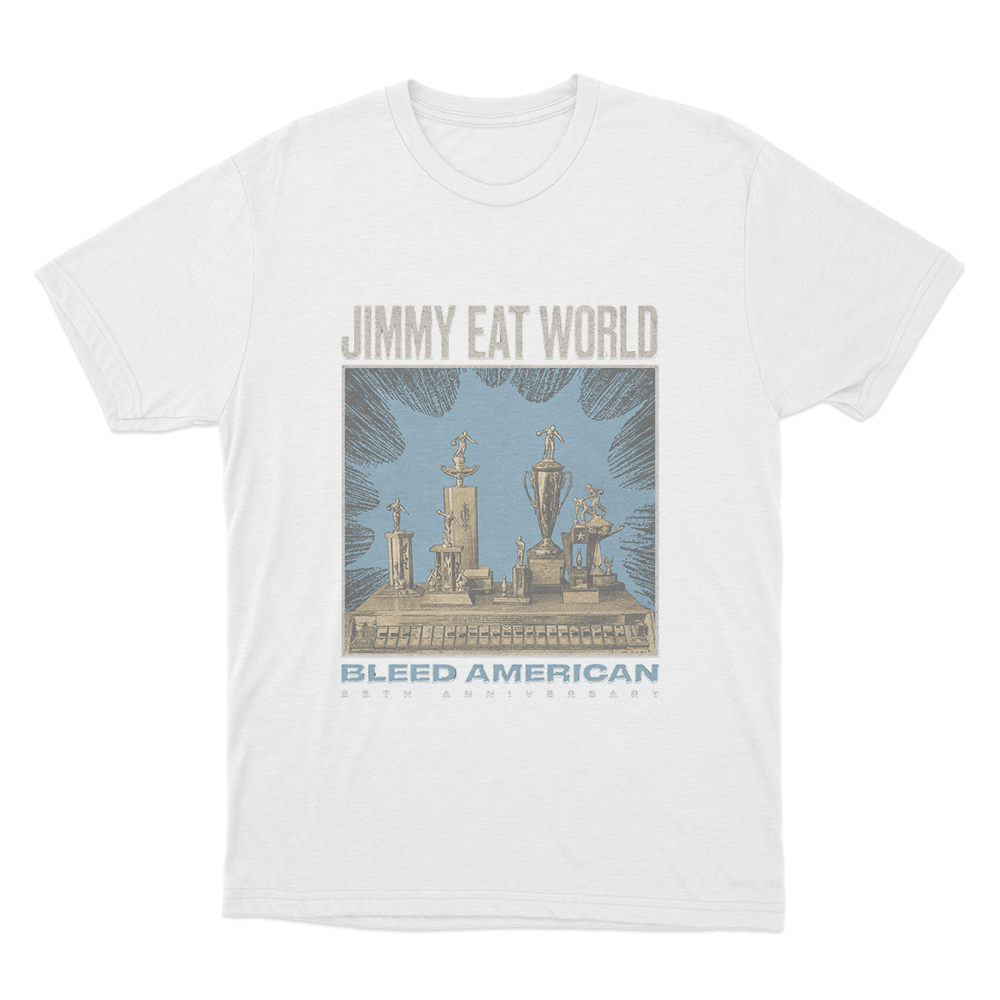 Bleed American 25th Anniversary Unisex T Shirt White Bleed American 25th Anniversary Unisex T Shirt White
