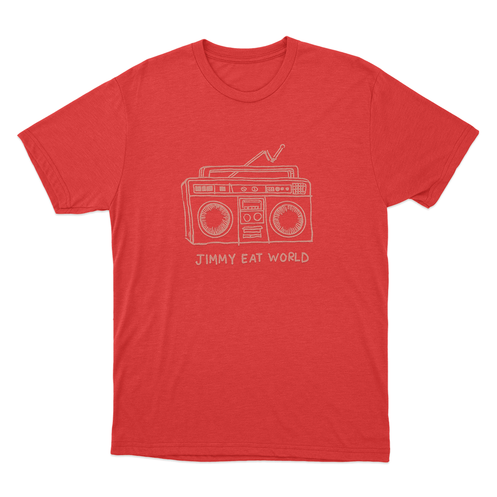 Boombox Unisex T Shirt Red Boombox Unisex T Shirt Red