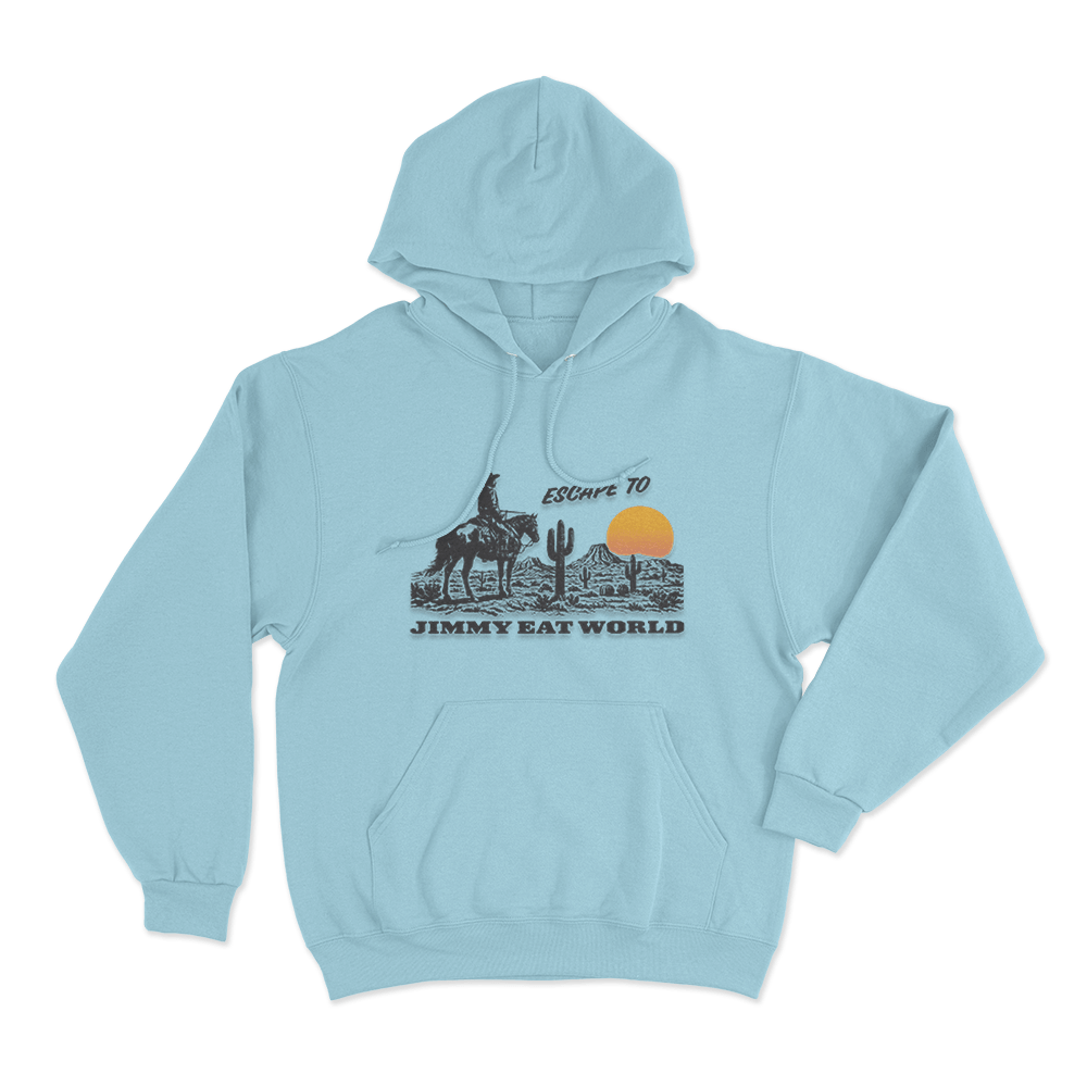 Escape To... Unisex Hoodie Sky Blue Escape To. Unisex Hoodie Sky Blue