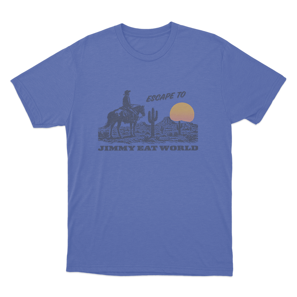 Escape To... Unisex T Shirt Blue Escape To. Unisex T Shirt Blue