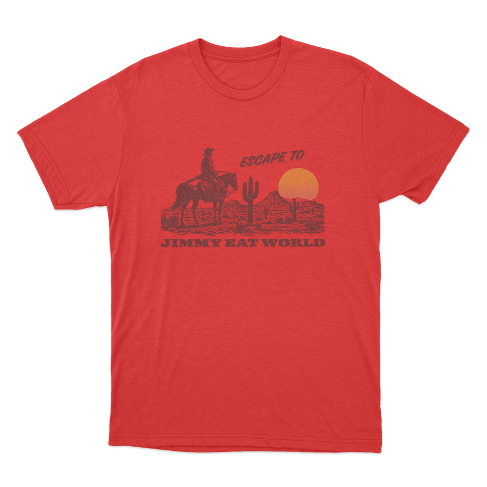 Escape To... Unisex T Shirt Red Escape To. Unisex T Shirt Red