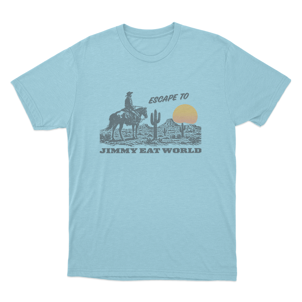 Escape To... Unisex T Shirt Sky Blue Escape To. Unisex T Shirt Sky Blue